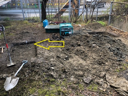愛知県清須市の仮設現場にて仮設電源（動力・電灯）の引込電気工事NO.2