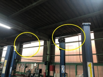 工場での照明器具取替電気工事