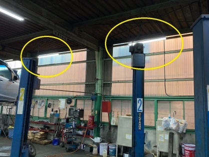 工場での照明器具取替電気工事