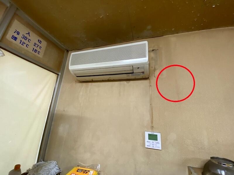 エアコン用コンセントの新設電気工事