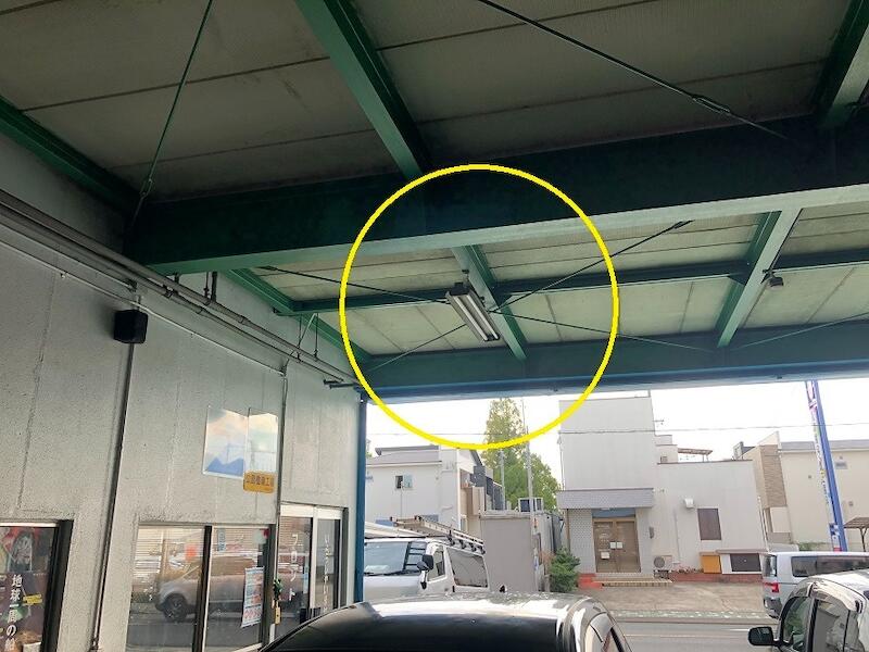 工場での照明器具取替電気工事