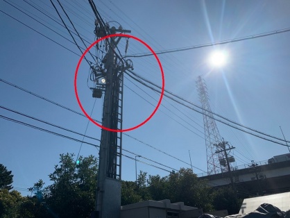 機械設置に伴う分岐開閉器新設電気工事