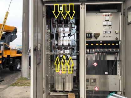 高圧受電設備の更新電気