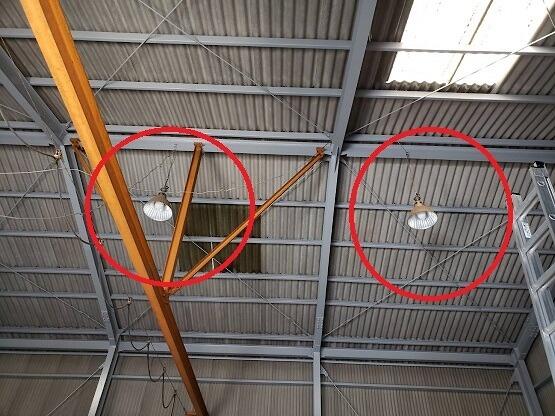 水銀灯の取替電気工事