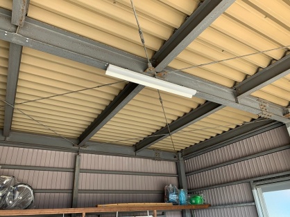 倉庫の低圧電灯引込及び負荷設備設置電気工事