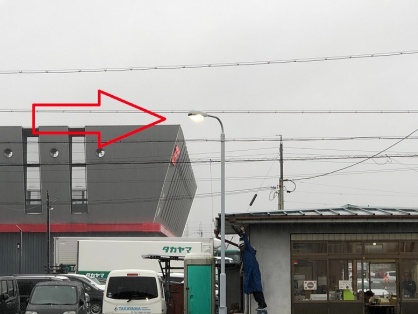 水銀灯→LED水銀灯へ取替電気工事