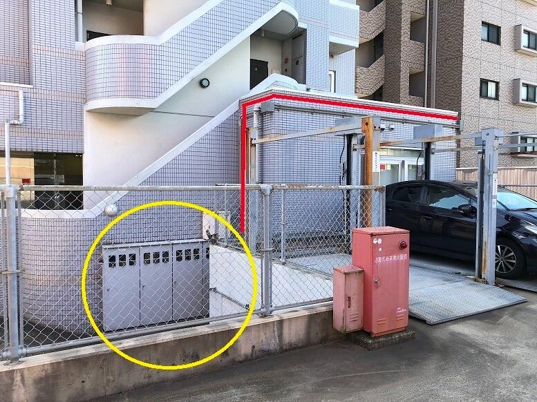 動力電源線の引込口配線工事