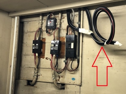 動力用電力のアンペア増設電気工事