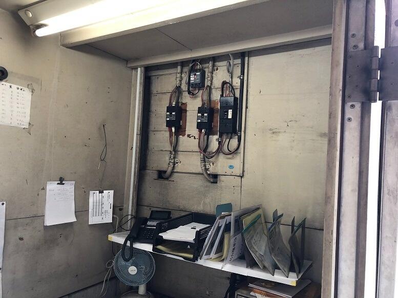 動力用電力のアンペア増設電気工事
