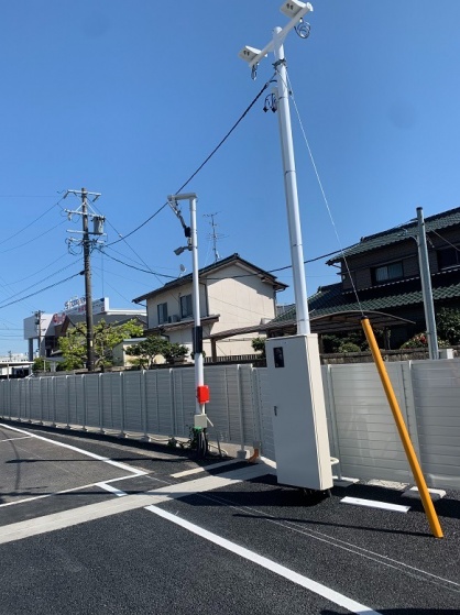屋外駐車場新設にかかる投光器新設等電気工事