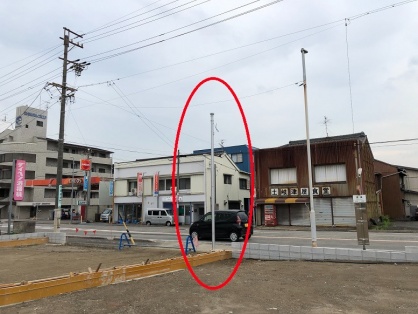名古屋市中川区　駐車場用照明器具の電気工事