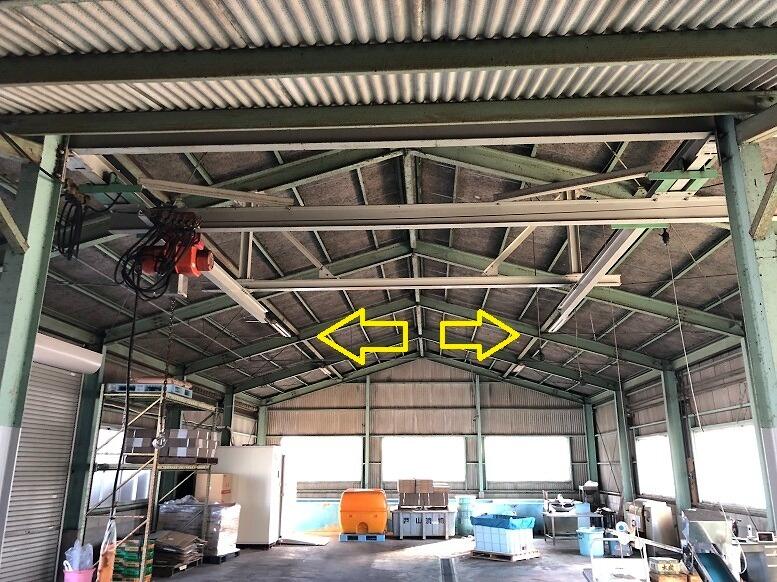 高天井照明器具　電気工事