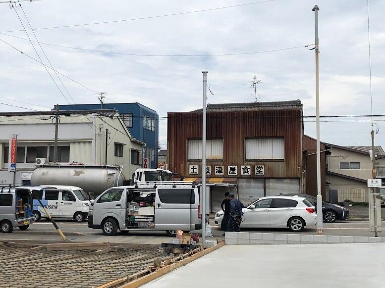 名古屋市中川区駐車場用照明器具　電気工事