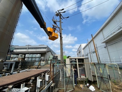 高圧ケーブルの更新電気工事