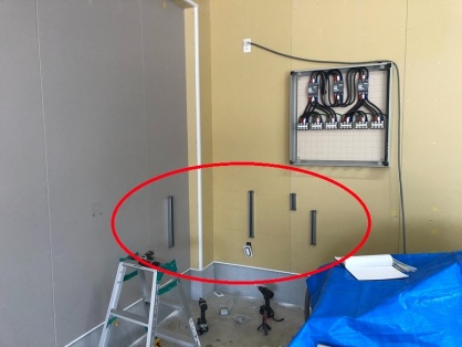 三相動力用電源引込及び配線配管工事