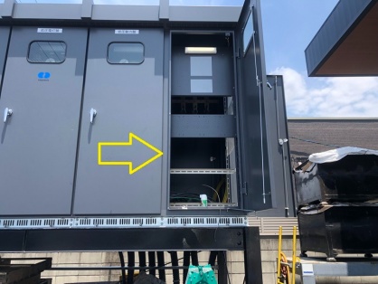 機械設置に伴うトランス及び電源ブレーカー増設電気工事