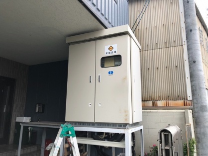 機械設置に伴うトランス及び電源ブレーカー増設電気工事