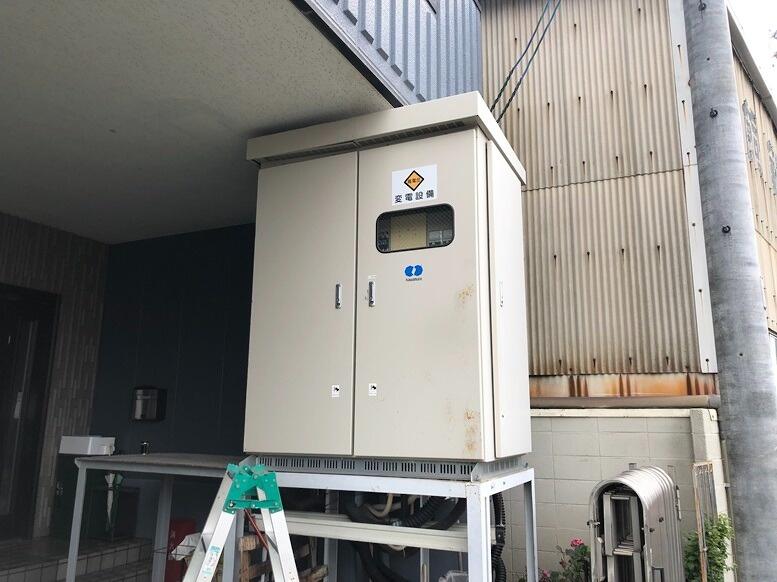 機械設置に伴うトランス及び電源ブレーカー増設電気工事